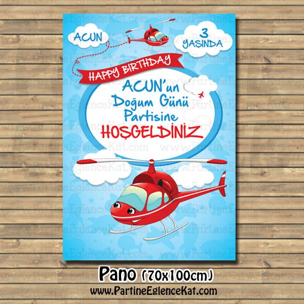 Helikopter Konsept Karşılama Panosu