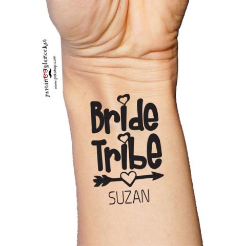 Bride Tribe Oklu İsme Özel Dövme