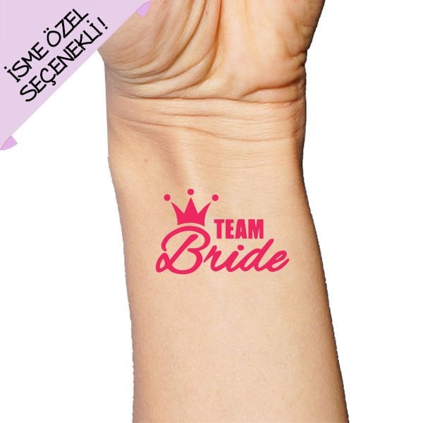 Kraliçe Temalı Team Bride Geçici Dövme