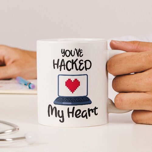 Hacked My Heart Sevgili Kupası
