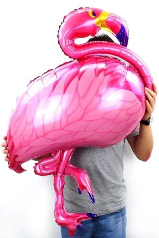 Flamingo Folyo Balon PEMBE 100cm