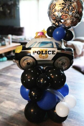 Polis Arabası Şekilli Folyo Balon 74cm