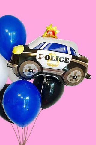 Polis Arabası Şekilli Folyo Balon 74cm