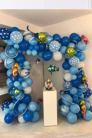 Okyanuz Deniz Canlıları 6 lı Mini Folyo Balon Seti