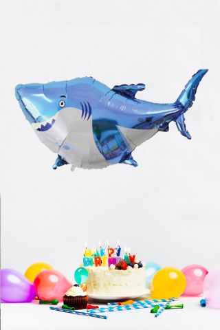 Köpek Balığı Folyo Balon Büyük Shark Köpek Balığı Balon