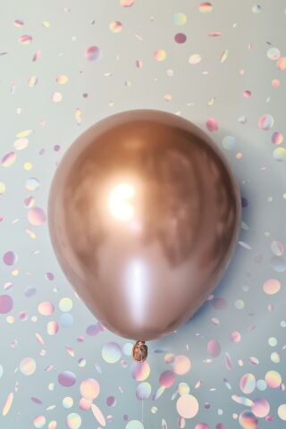 Rose Gold Krom Balon Aynalı Balon 10lu