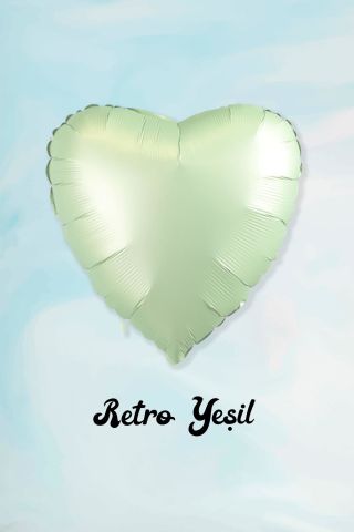 Retro Renkler Balon Demeti 3'lü Retro Balon Seti Krem Retro Yeşil Retro Mavi