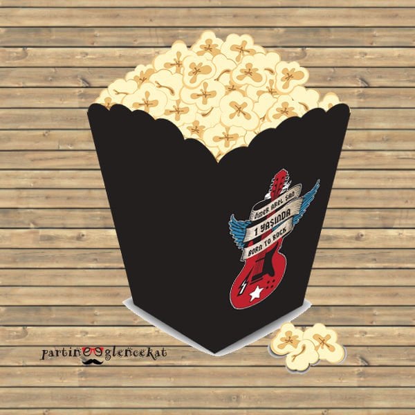 Little Rock Star Konsept Popcorn Kutusu