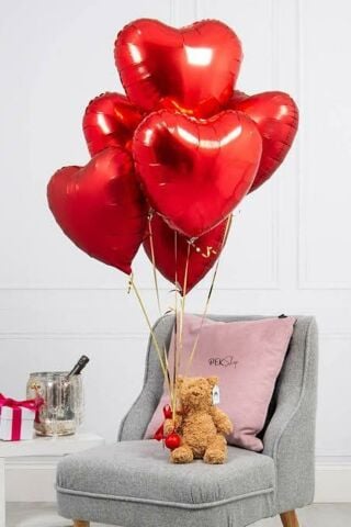 Kırmızı Kalp Folyo Balon 18'' 45cm - 1 Adet