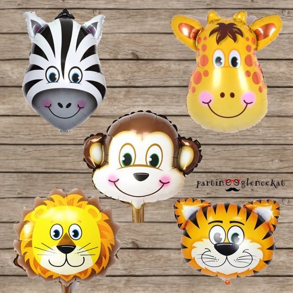 Safari Hayvanları Folyo Balonlar(1 Adet fiyatıdır)