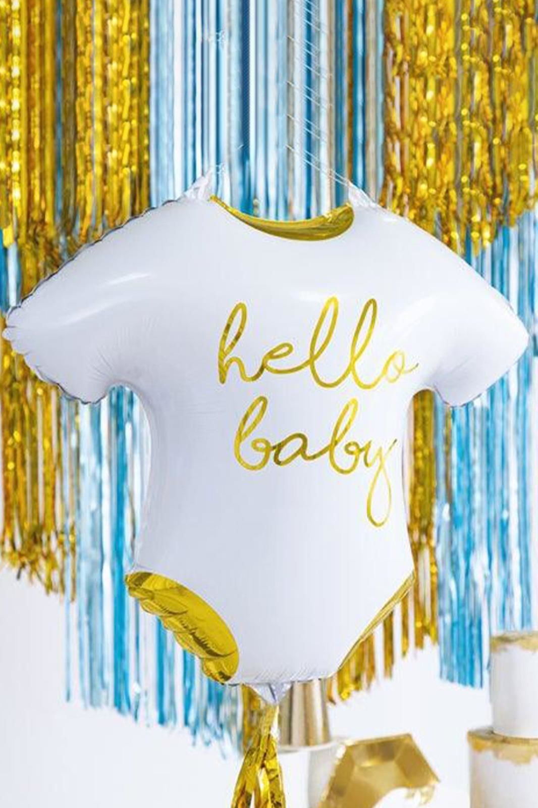 Hello Baby Yazılı Zıbın Folyo Balon Baby Shower Doğum Balonları 62cm