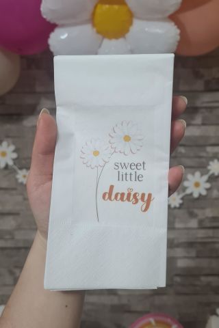 Papatya Konsept Peçete Sweet Little Daisy Sunum Peçetesi 20li