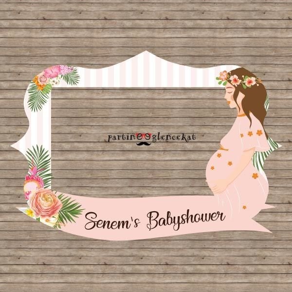 Aloha Baby Shower Konsept Hatıra Fotoğraf Çerçevesi