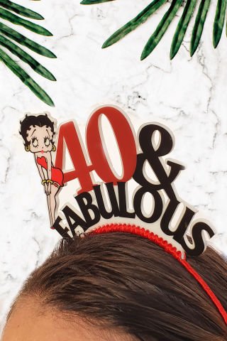 40&Fabulous Tacı, 40 Yaş Doğumgünü Tacı, Betty Boop
