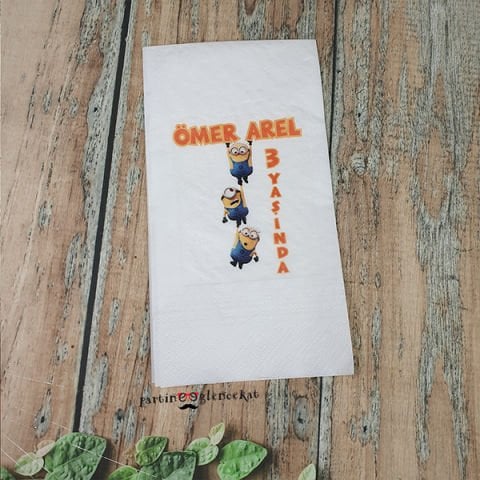 Minions Canavarı Konsept  Baskılı Peçete