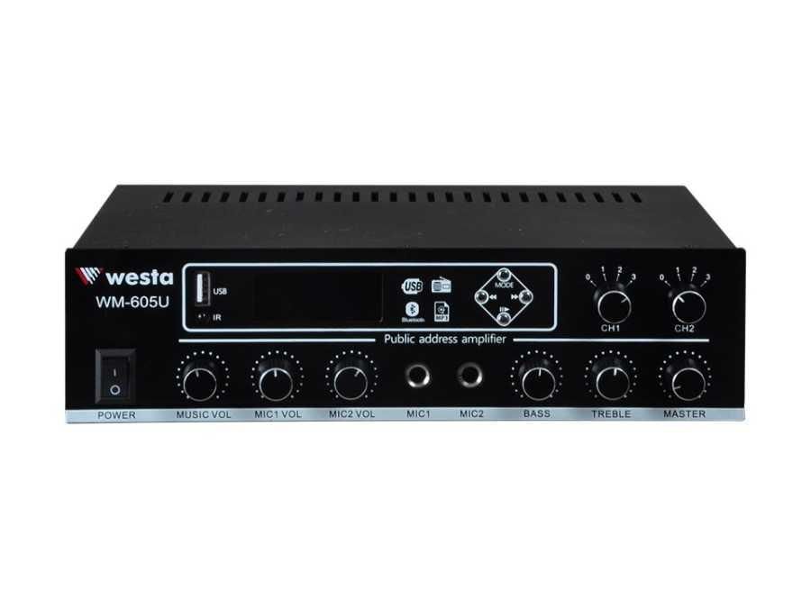 Westa WM-605U 100 W Trafolu 2 Kanallı Oto Amplifikatör