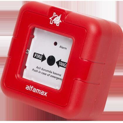 Alfamax C-1005 A-9201 Konvansiyonel  Yangin Alarm Butonu