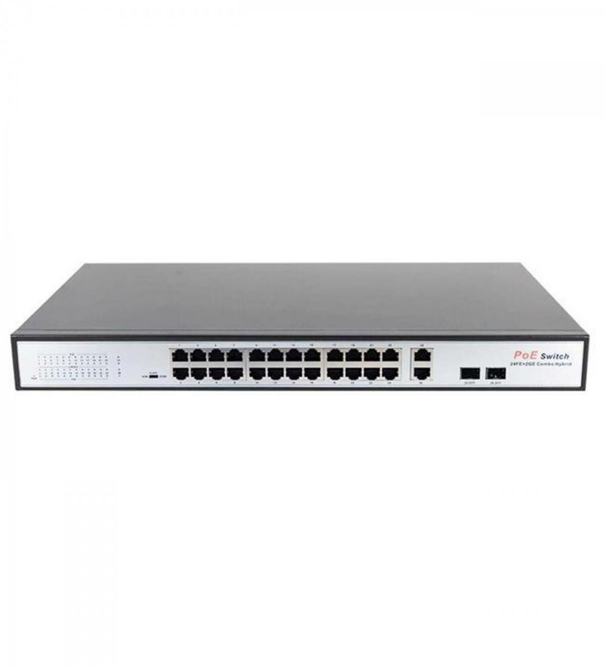 Uranium POE-2421SFP-300W 24x10/100 2x Gigabit Uplink  1x Sfp 360w Poe Combo Rack Tipi Switch