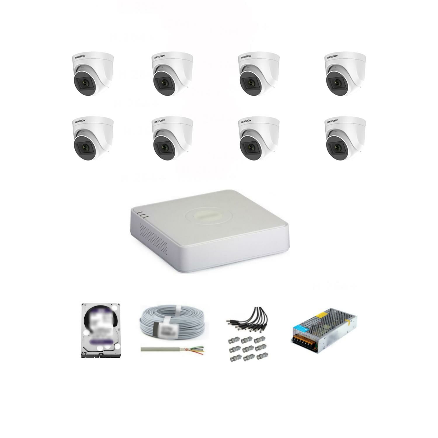 Hikvision 8 Kameralı İç Ortam Güvenlik Kamera Seti 2 Tb Hdd