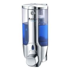 Sıvı Sabunluk ve Şampuanluk Dispenseri Krom 380ml Tekli veya İkili