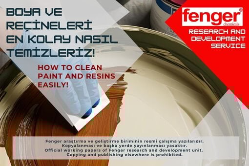 Boya ve üretilen reçineleri temizleme en kolay nasıl yapılır?