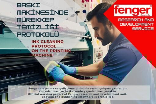 Baskı makinelerinde mürekkep türüne veya makineye özel temizlik protokolü