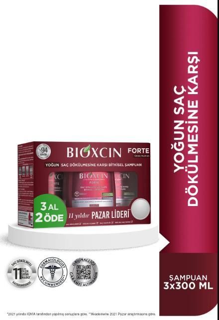 BIOXCIN FORTE 3 AL 2 ÖDE SAÇ DÖKÜLMESİNE KARŞI BİTKİSEL ŞAMPUAN