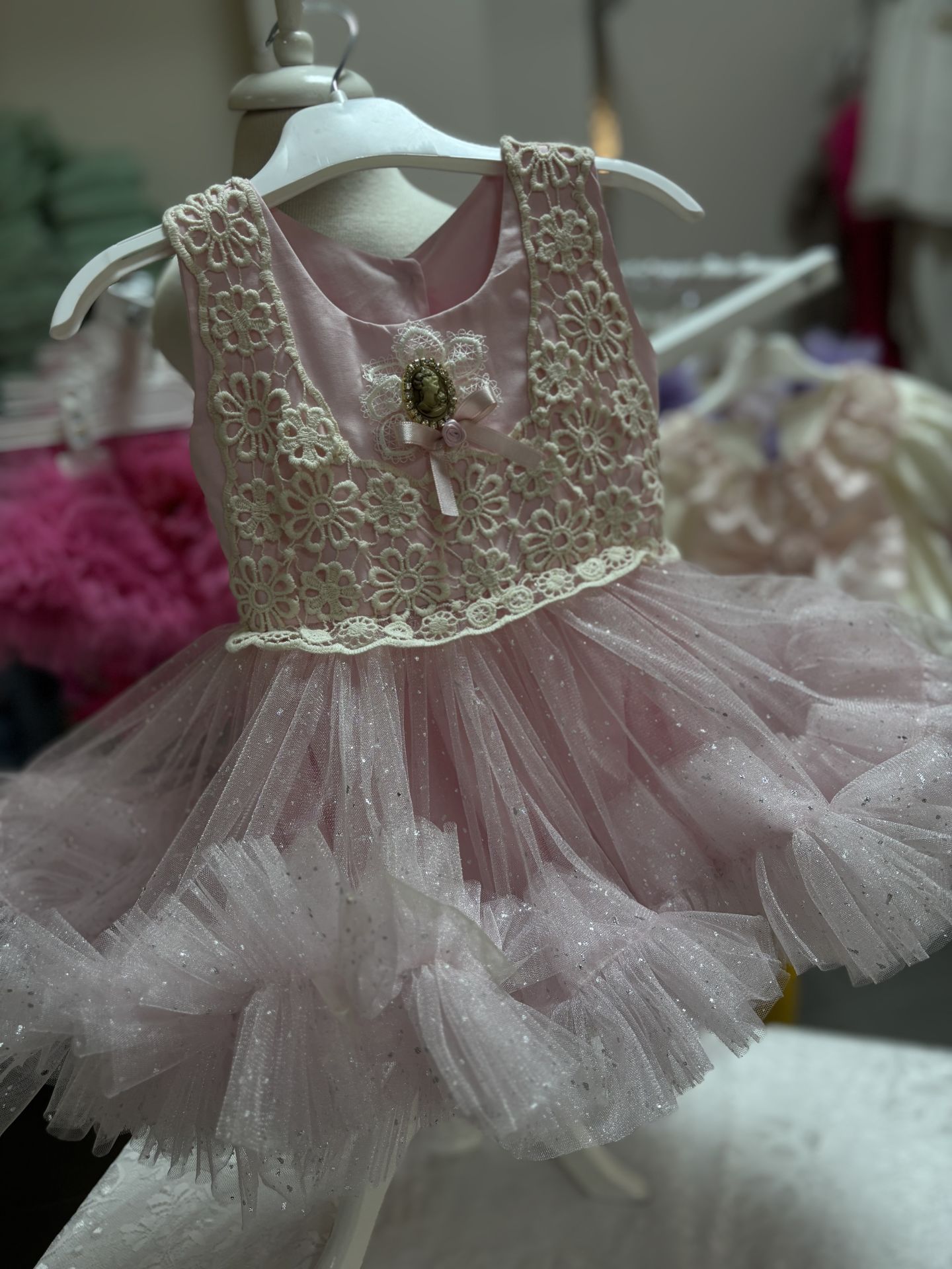 Pink Puffy Dress