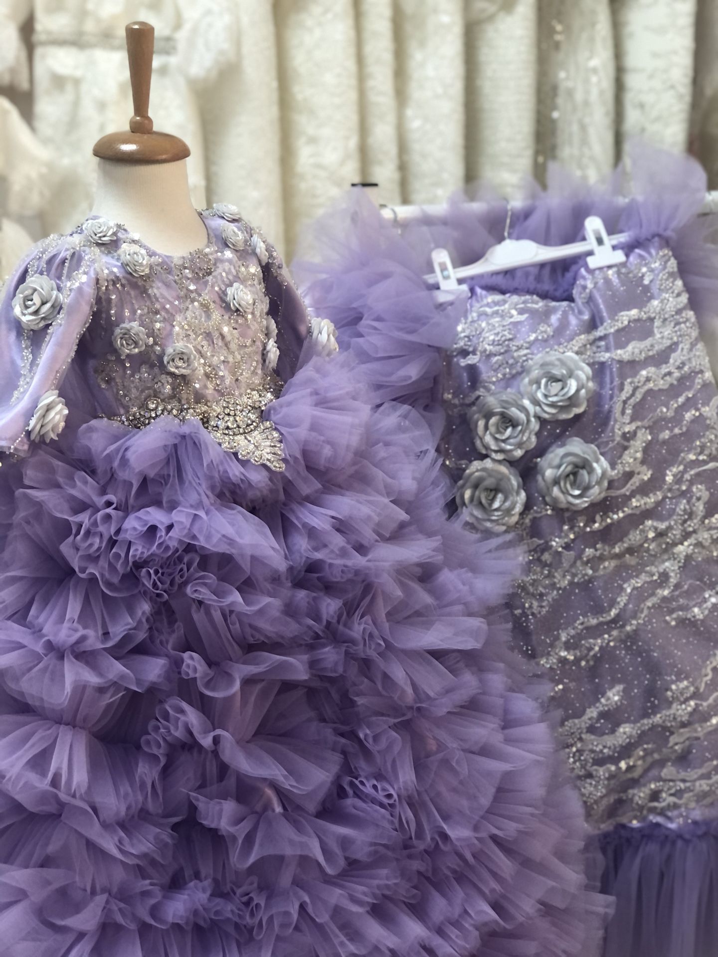 Baby Gown Blankent And HairBow Set