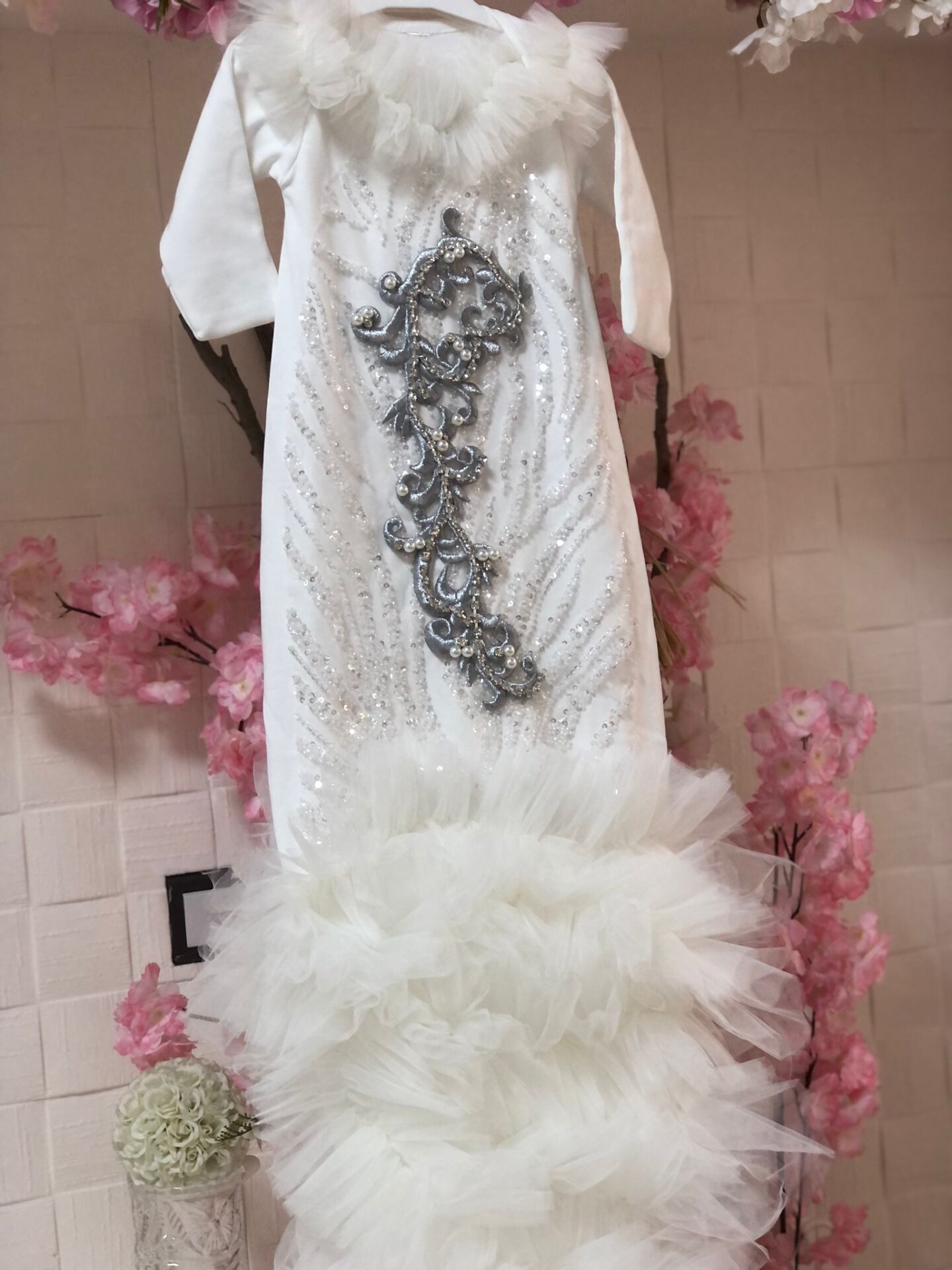Valentina Baby Gown And Hat