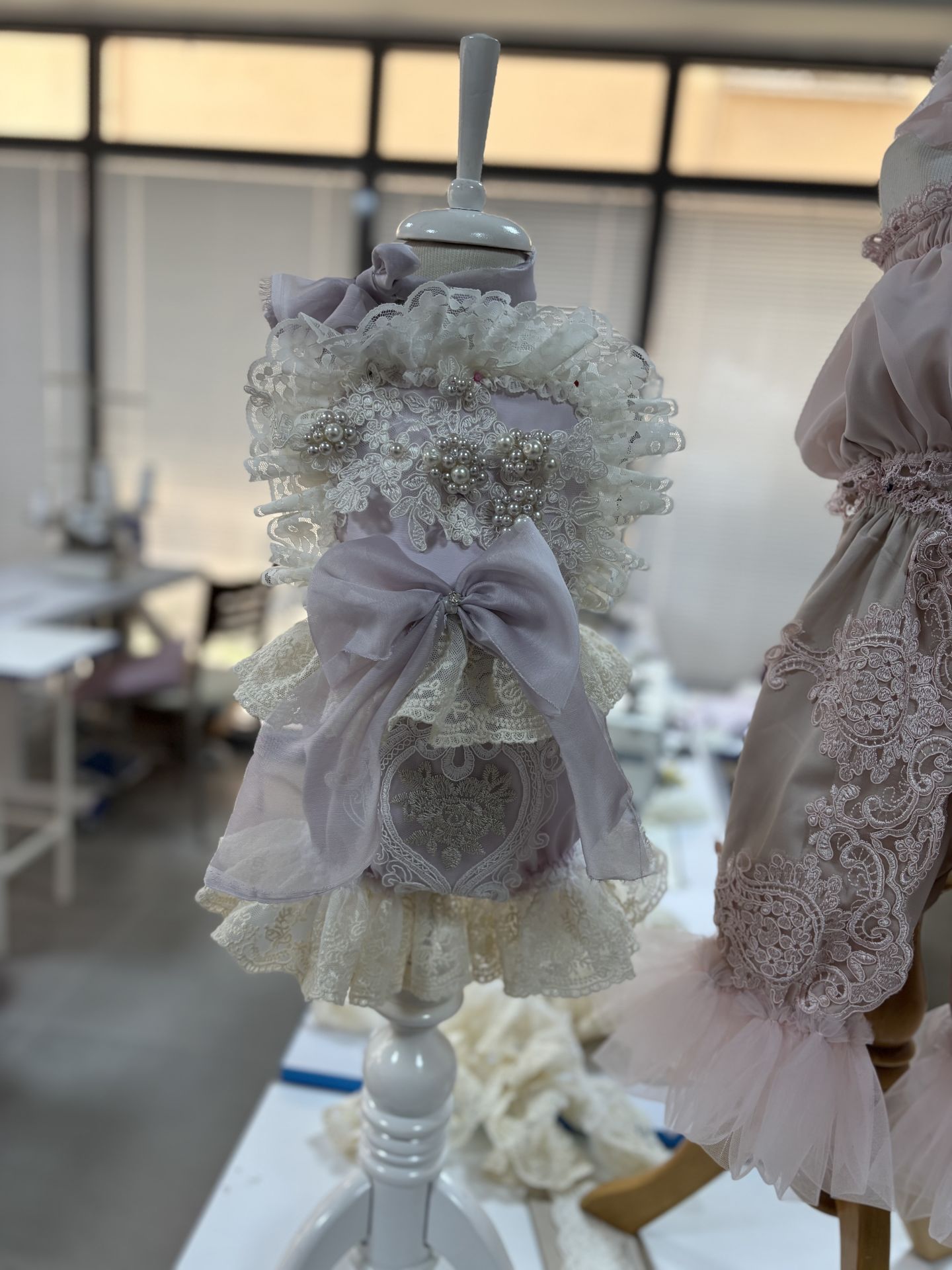 Lilac Romper And Bonnet