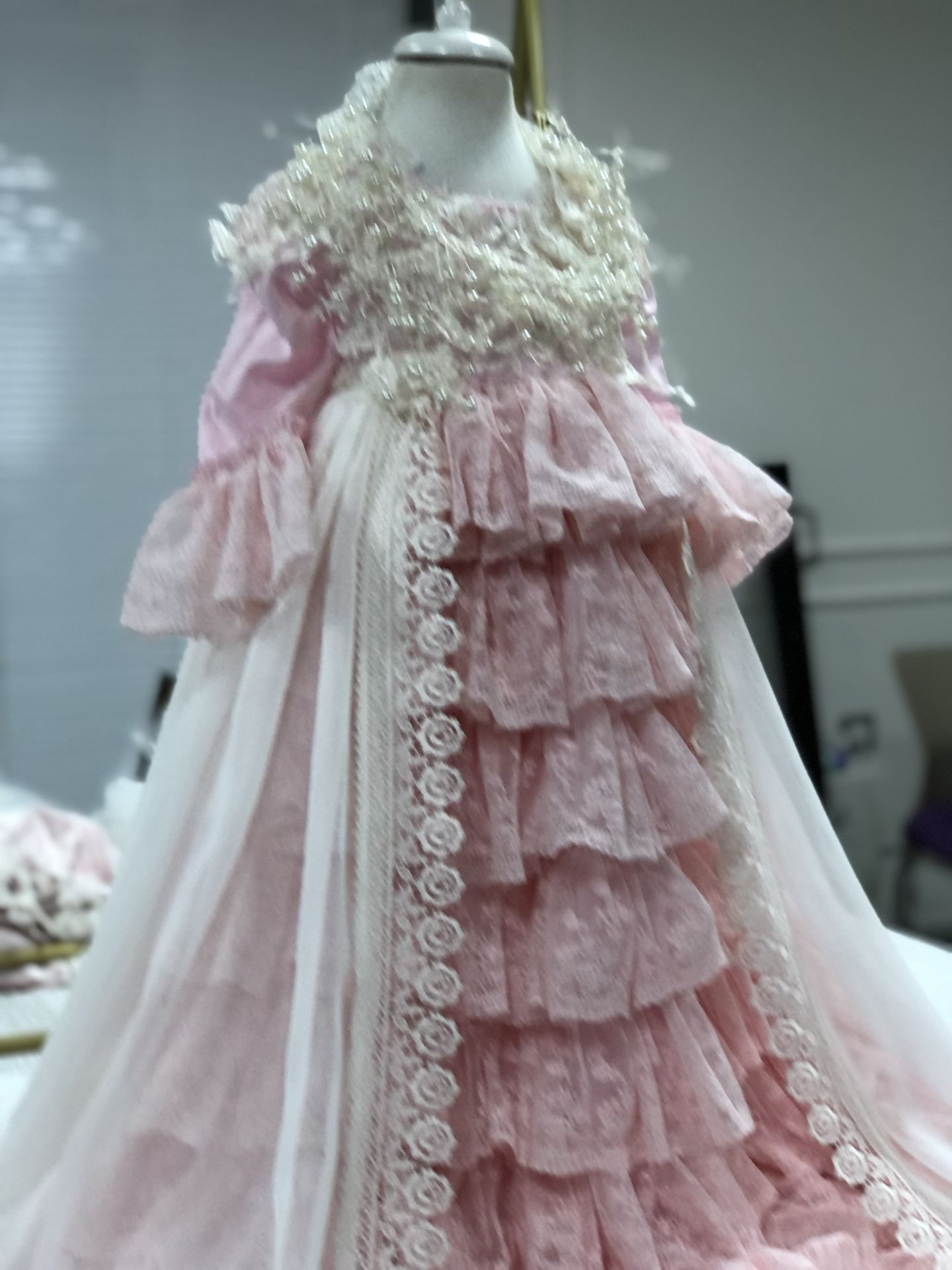 Pear Long Baby And Girl Dress