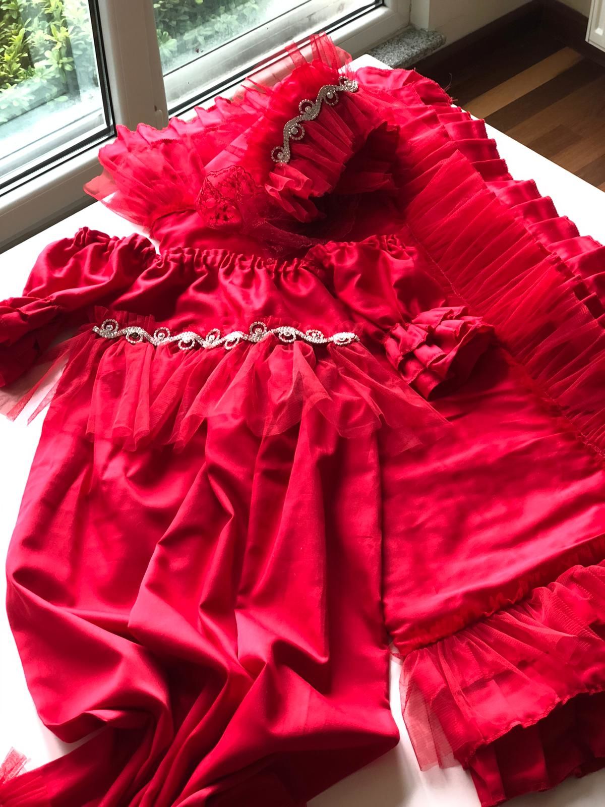 Red BabyHoliday gown Set