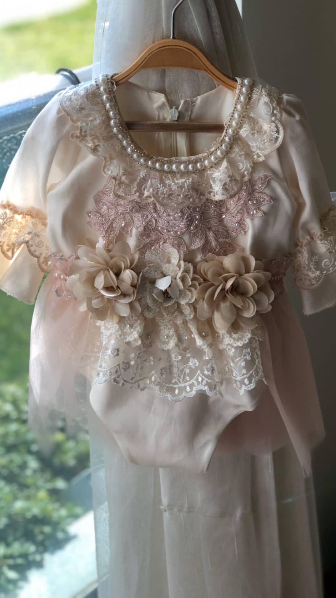 Cream vintage Romper
