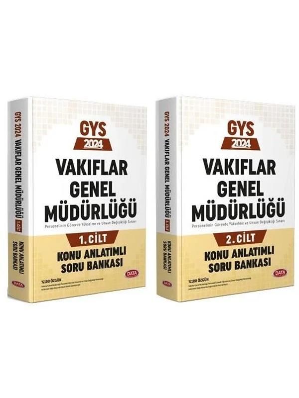 Data 2024 GYS Vakıflar Genel Müdürlüğü Konu Anlatımlı Soru Bankası 2 Cilt Görevde Yükselme Data Yayınları