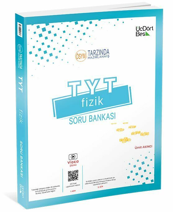 ÜçDörtBeş Yayınları TYT Fizik Soru Bankası