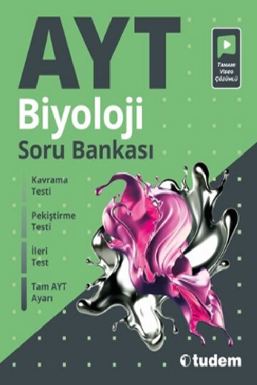YKS AYT Biyoloji Soru Bankası Video Çözümlü Tudem Yayınları