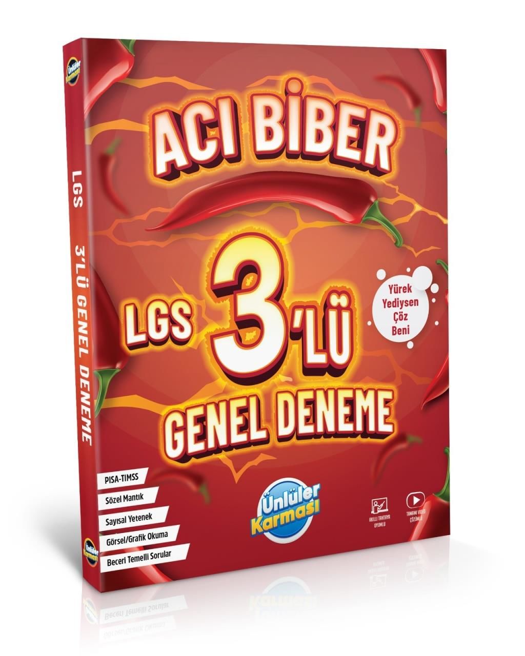 Ünlüler 8. Sınıf LGS Acı Biber Genel 3 Deneme Ünlüler Yayınları