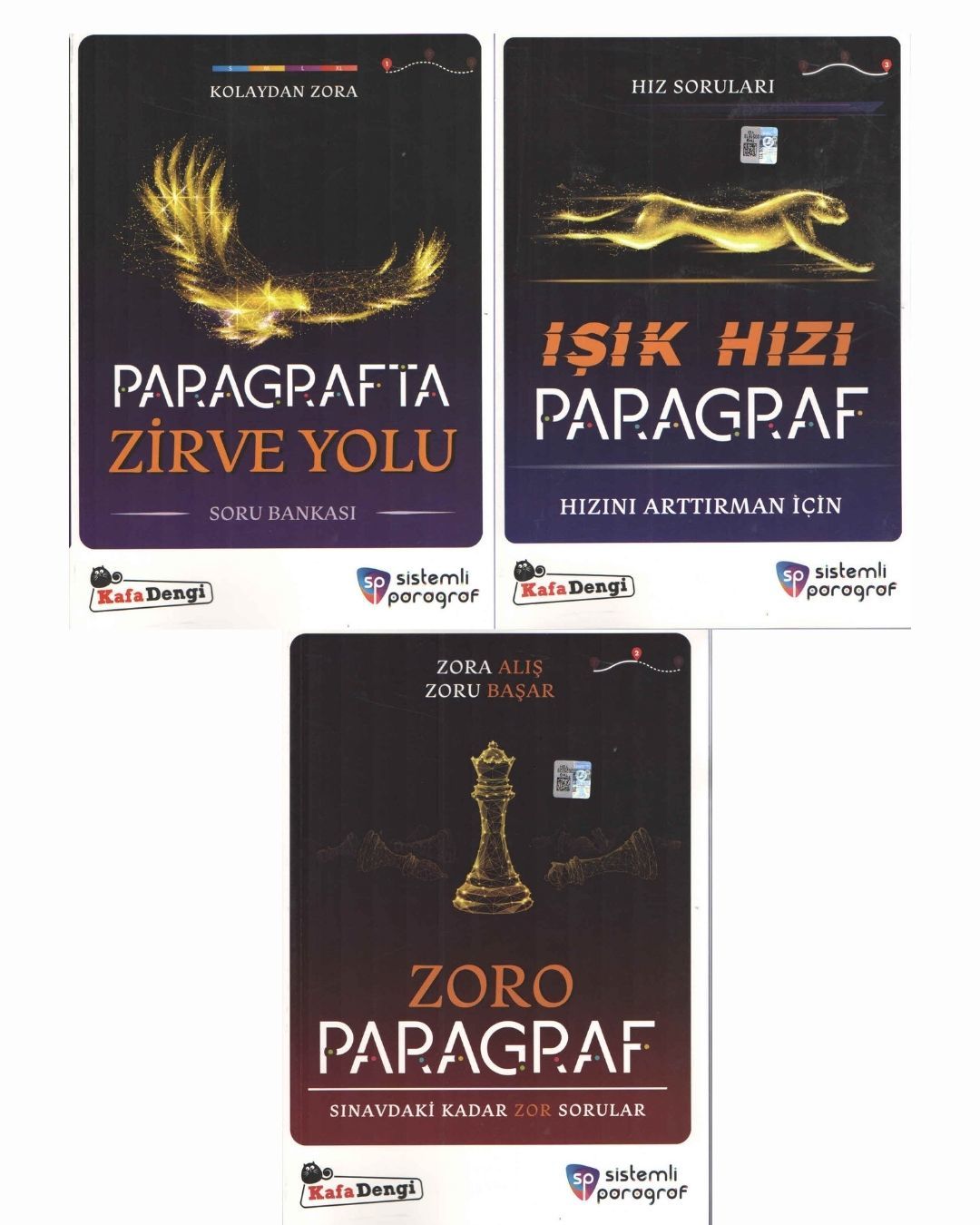 Sistemli Paragraf Zirve Yolu + Işık Hızı + Zoro Paragraf 3lü Set Kafa Dengi Yayınları