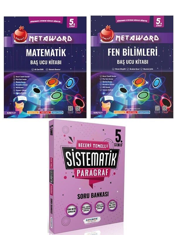 Nartest 5. Sınıf Metaword Matematik Fen ve Sistematik 5.Sınıf Paragraf Soru Seti