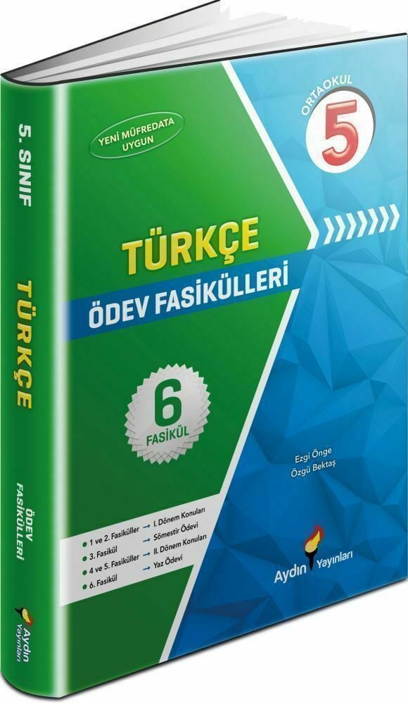 Aydın Yayınları 5. Sınıf Türkçe Ödev Fasikülleri