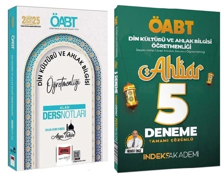 Yargı + İndeks 2025 ÖABT Din Kültürü ve Ahlak Bilgisi Alan Ders Notları + 5 Deneme 2 li Set - Asya Tekin Yargı + İndeks