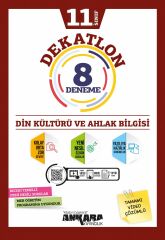 Ankara Yayıncılık 11. Sınıf Din Kültürü ve Ahlak Bilgisi Dekatlon 8 Deneme
