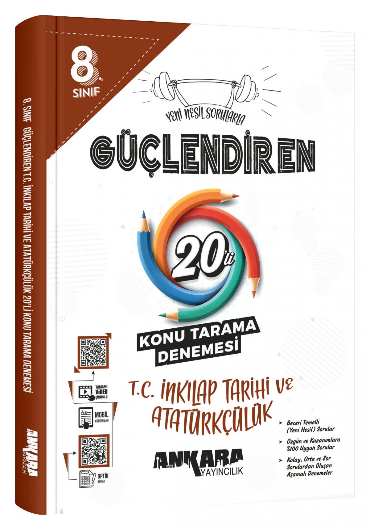 Ankara 8. Sınıf Güçlendiren T.C. İnkılap Tarihi ve Atatürkçülük 20'li Konu Tarama Denemesi Ankara