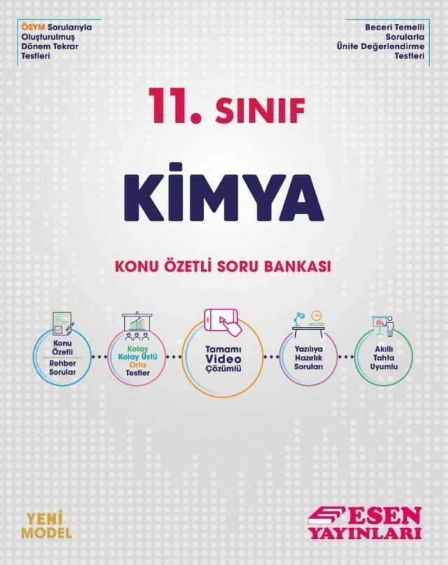 Esen Yayınları 11. Sınıf Kimya Konu Özetli Soru Bankası