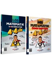 Etkili Matematik 8. Sınıf LGS Matematik 4 4 lük Video Ders Kitabı + Ödev Defteri Etkili Matematik