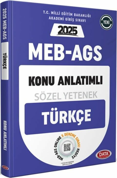 Data 2025 MEB-AGS Sözel Yetenek Türkçe Konu Anlatımlı Data Yayınları