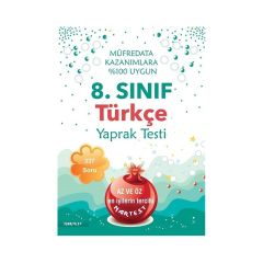 Nartest Yayınları 8. Sınıf Türkçe Yaprak Test- Yeni Müfredat
