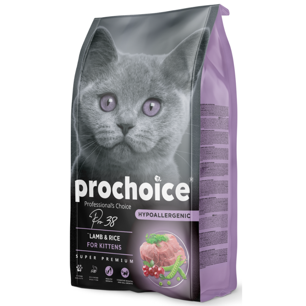 Prochoice Pro 38 Kitten Düşük Tahıllı Kuzu Etli Yavru Kedi Maması 2 Kg