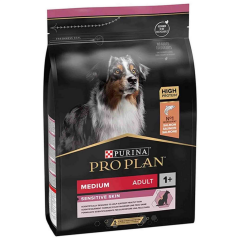 ﻿Pro Plan Sensitive Skin Somonlu Medium Adult Orta Irk Yetişkin Köpek Maması 3 Kg